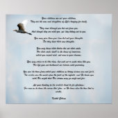 Kinder von Kahlil Gibran Poster (Vorne)