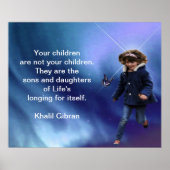 Kinder von Kahlil Gibran Poster (Vorne)
