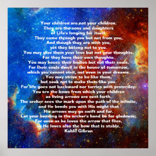 Kinder von Kahlil Gibran Poster