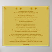 Kinder von Kahlil Gibran Poster (Vorne)