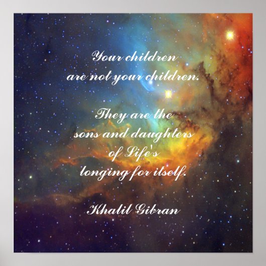 Kinder von Kahlil Gibran Poster (Vorne)