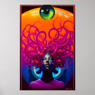 Kinder von Medusa Ken Gage Surrealismus Poster