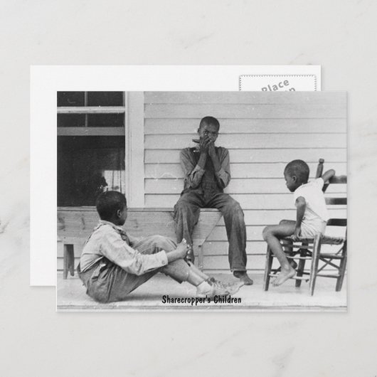 Kinder von Sharecropper, ca. 1935 Postkarte (Vorne/Hinten)