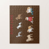 Kinder von Welpen Liebe rätseln. Puzzle (Vertikal)