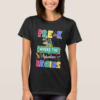 Kinder vor K, wo das Abenteuer beginnt, um zurück T-Shirt