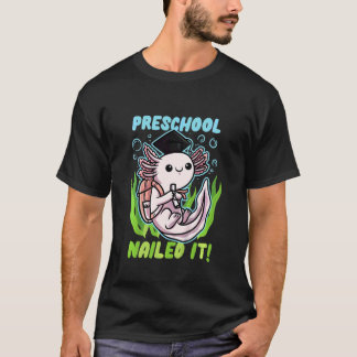 Kinder Vorschule letzten Tag der Schule Axolotl Ki T-Shirt