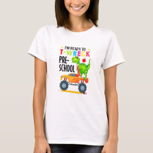 Kinder Vorschule T Rex Dinosaurier Monster Truck B T-Shirt