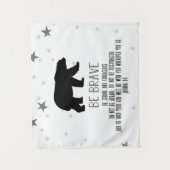 Kinder Wandkunst, sei tapfer, Junge Zimmer Wandteppich (Vorderseite)