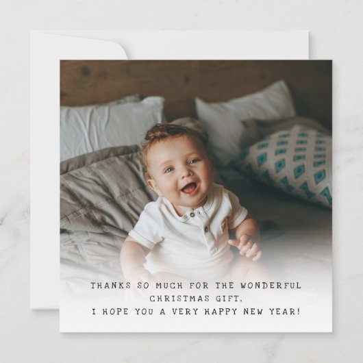 Kinder Weihnachten 2 Foto Danke (Rückseite)