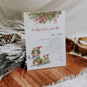 Kinder Weihnachten Abschied von Ihrem Elf-Girl-Bri Einladung