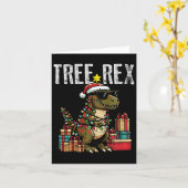 Kinder Weihnachten Dinosaurier Trex Xmas Trex Klei Karte (Gelbe Blume)