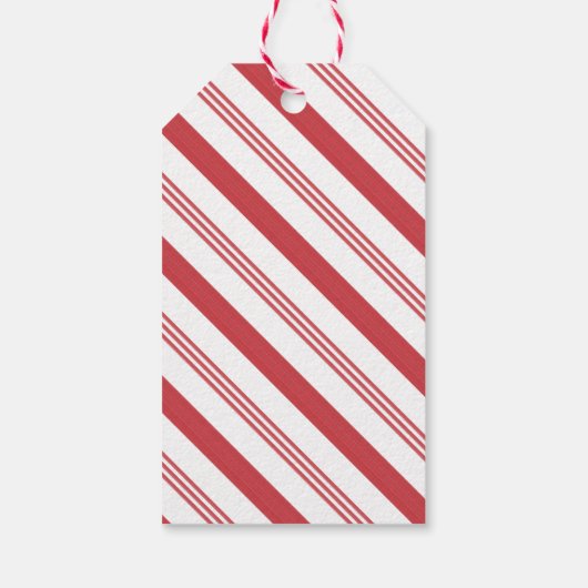 Kinder Weihnachten Gingerbread Mann Candy Canes Geschenkanhänger (Rückseite)