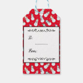 Kinder Weihnachten Niedlich Snowman Personalisiert Geschenkanhänger (Rückseite)