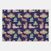 Kinder Weihnachten Niedliche Feiertage Bär Geschenkpapier Set (Vorderseite 2)