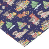 Kinder Weihnachten Niedliche Feiertage Bär Kurzer Tischläufer (Ecke)