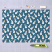 Kinder Weihnachten Niedlicher Schneemann in Hats B Seidenpapier (Handwerk)