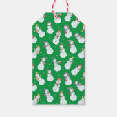 Kinder Weihnachten Niedlicher Schneemann in Hats Geschenkanhänger (Vorderseite)