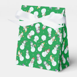 Kinder Weihnachten Niedlicher Schneemann in Hats Geschenkschachtel