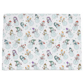 Kinder Weihnachten Niedlicher Schneemann in Hats Große Geschenktüte (Vorderseite)