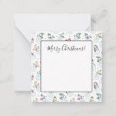 Kinder Weihnachten Niedlicher Schneemann in Hats Mitteilungskarte (Vorderseite)