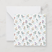 Kinder Weihnachten Niedlicher Schneemann in Hats Mitteilungskarte (Rückseite)