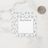 Kinder Weihnachten Niedlicher Schneemann in Hats Mitteilungskarte (Vorderseite/Rückseite Beispiel)