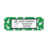 Kinder Weihnachten Niedlicher Schneemann in Hats R (Vorne)