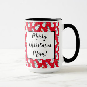 Kinder Weihnachten Niedlicher Schneemann in Hats Tasse