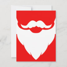 Kinder Weihnachten Party Einladung weiß & rot