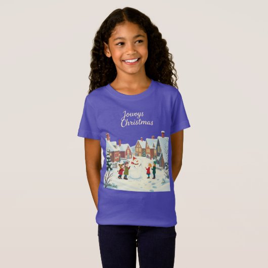 Kinder Weihnachten T-Shirt (Vorne ganz)