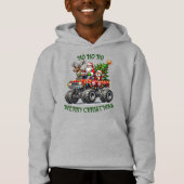Kinder Weihnachten Weihnachten im Lkw Hoodie (Vorderseite)