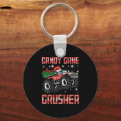 Kinder Weihnachts Candy Cane Crusher Xmas Monster Schlüsselanhänger (Vorderseite)