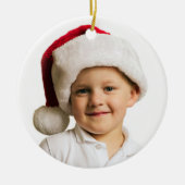 Kinder Weihnachts Foto Vorname Jahr Weihnachten Keramik Ornament (Vorne)