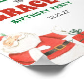 Kinder Weihnachts-Party Begrüßungszeichen Poster (Ecke)