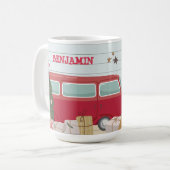 Kinder Weihnachtsbaum Adventure Bus Zelt Geschenke Kaffeetasse (Vorderseite Links)