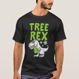 Kinder Weihnachtsbaum Rex Dinosaurier Lover T Rex  T-Shirt
