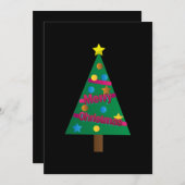 Kinder Weihnachtsbaum Save The Date (Vorne/Hinten)