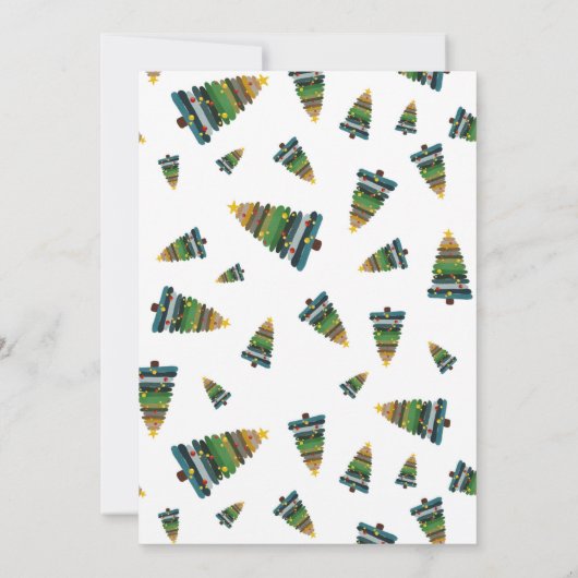 Kinder Weihnachtself-Junge Hallo Brief Einladung (Rückseite)