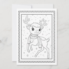 Kinder Weihnachtsfarbkarte Feiertagskarte