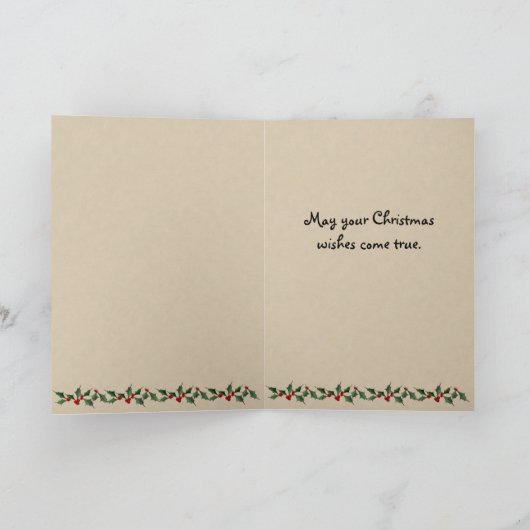 Kinder Weihnachtskarten Feiertagskarte (Innenseite)