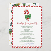 Kinder Weihnachtsmädchen Boy Elf Auf Wiedersehen B Einladung (Vorne/Hinten)