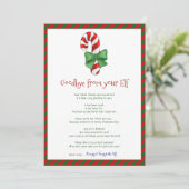 Kinder Weihnachtsmädchen Boy Elf Auf Wiedersehen B Einladung (Stehend Vorderseite)