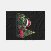 Kinder Weihnachtsmann Weihnachtsmann Fleecedecke (Vorderseite (Horizontal))