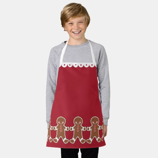 Kinder-Weihnachtsplätzchen-Schürze Schürze (Getragen)