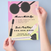 Kinder Wellness-Center Bus Party Vermietung Ausfah Flyer (Hand)