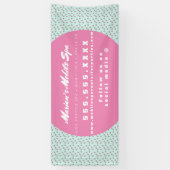 Kinder Wellness-Center Bus Party Vermietung rosa P Banner (Vertikal)