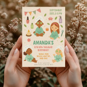 Kinder Wellness-Center Party Geburtstag Einladung