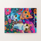 Kinder Welpen und Kitten Garden Adventure Puzzle (Horizontal)