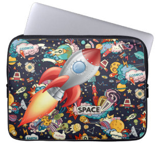 Kinder Weltraum  Laptopschutzhülle