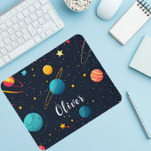 Kinder Weltraumplaner Niedliche Mäuse Mat Mousepad